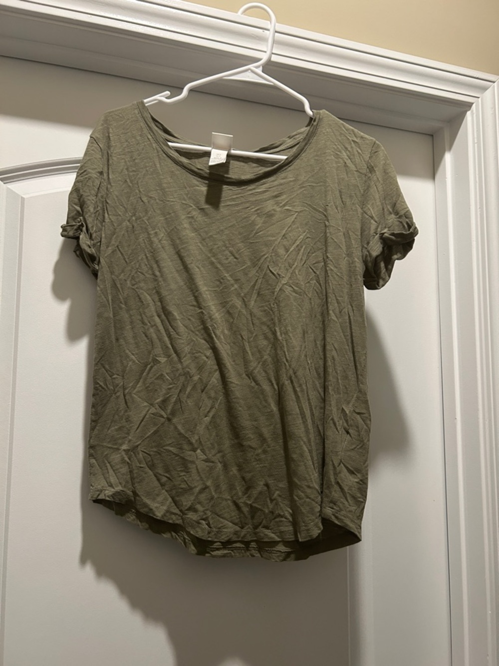 Women's Olive Short Sleeve Crewneck Tee